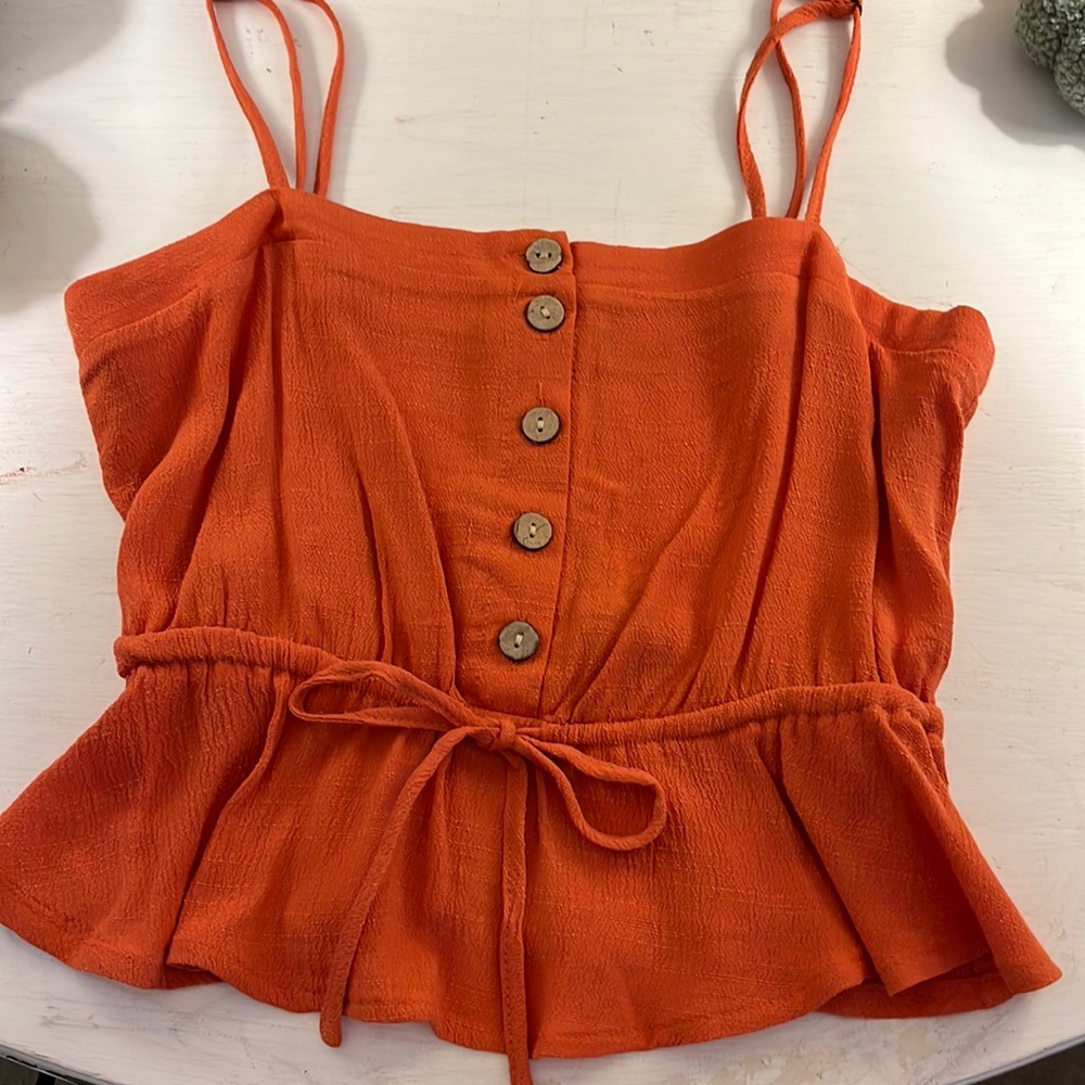 Forever 21 Orange Tank Top
